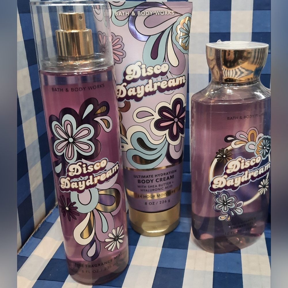 BATH AND BODY WORKS...DISCO DAYDREAM 3 PIECE SET